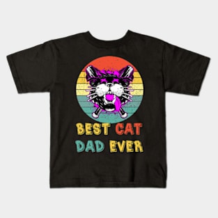 Best Cat Dad Ever Club Kids T-Shirt